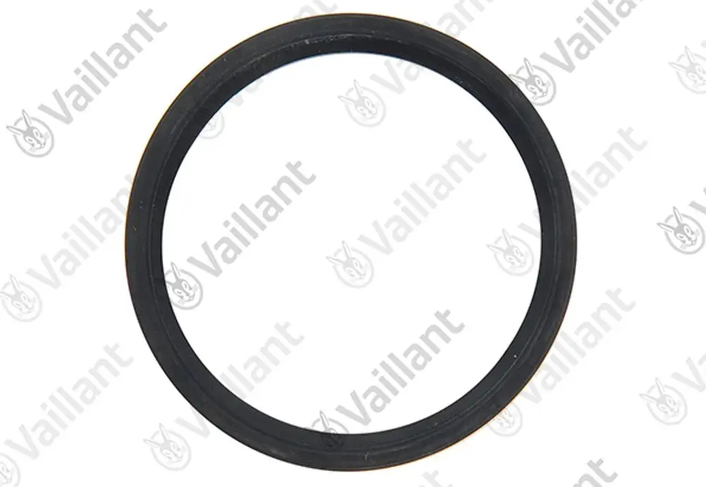 Vaillant Dichtung in runder Form, schwarz, aus elastischem Material, geeignet für Dichtungsanwendungen.